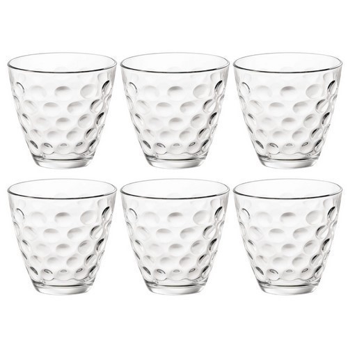 SET 6 VASOS BORMIOLI DOTS 25CL